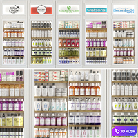 Watson. A set of cosmetics and care products. Beauty Salon and Bathroom Accessories 3D Model