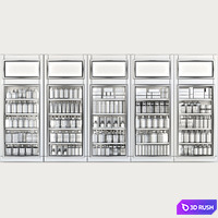 Watson. A set of cosmetics and care products. Beauty Salon and Bathroom Accessories 3D Model Vray, Corona
