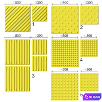Tactile tiles for disabled 3D Model Corona