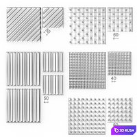 Tactile tiles for disabled 3D Model Corona