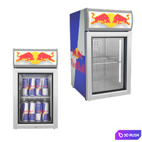 Red bull mini bar 3D Model Vray
