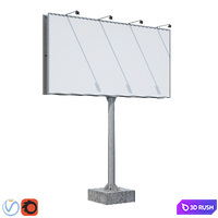 Billboard 3D Model Vray, Corona