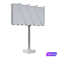 Billboard 3D Model Vray, Corona