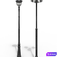 Set of improvement elements N1 3D Model Vray