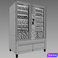 Necta Membo Vending and Snack Machine 3D Model Vray