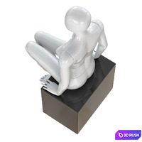 Abstract female mannequin 21 3D Model Vray