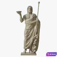 Asclepius 3D Model Vray