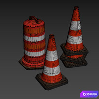 Repair Cone 3D Model Vray