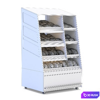 Bread rack OvenBake 3D Model Vray
