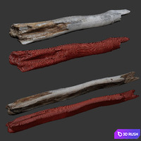 Old tree trunk_Old log 3D Model Vray