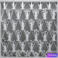 Wine shelf in a liquor store 2. Alcohol 3D Model Corona