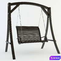 Brandi Porch Swing with Stand 3D Model Vray