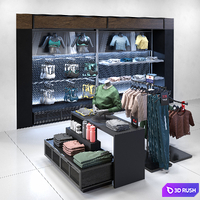 Clothes shop athletic wear 02 3D Model Vray