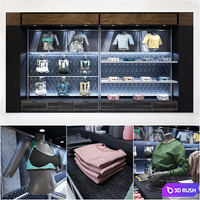 Clothes shop athletic wear 02 3D Model Vray