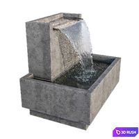 Fountain campania 3D Model Corona