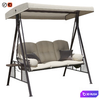 Garden Swing Garden Way Z003 3D Model Vray, Corona