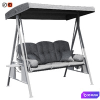 Garden Swing Garden Way Z003 3D Model Vray, Corona