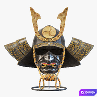 Kabuto 001 3D Model Vray