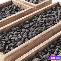 Gravel frame / Gravel in the forms 3D Model Vray