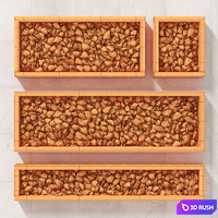 Gravel frame / Gravel in the forms 3D Model Vray