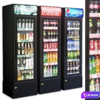 Showcase 002. Refrigerator 3D Model Vray, Corona