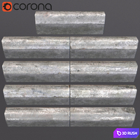 Old borders / Old borders 3D Model Corona