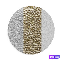 Round Wall panel Nebula Metal art 3D Model Vray, Corona