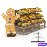 Bread Rack 3D Model Vray
