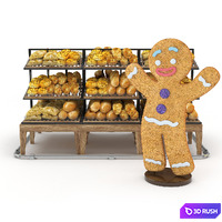 Bread Rack 3D Model Vray