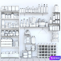 Shelfstore-64 3D Model Vray, Corona