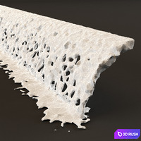 Collection fountain waterfall 2 3D Model Vray