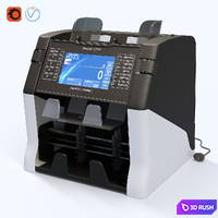 Banknote counter Magner 175F 3D Model Vray, Corona