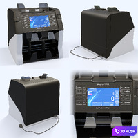Banknote counter Magner 175F 3D Model Vray, Corona