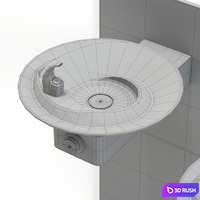 Haws - Wall Mount Fountain H1011.8 3D Model Corona