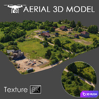 Aerial scan 9 3D Model Vray