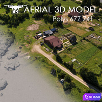 Aerial scan 9 3D Model Vray
