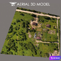 Aerial scan 9 3D Model Vray