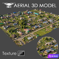 Aerial scan 13 3D Model Vray