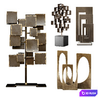 Arteriors Sculptures Set 1 3D Model Corona