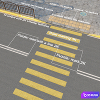 Old borders 3D Model Vray, Corona