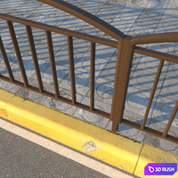 Old borders 3D Model Vray, Corona
