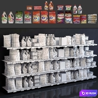 Showcase 009. Washing powder 3D Model Vray, Corona