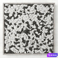 Large form with pebbles / Big form pebble 3D Model Vray