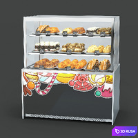 Sweets stand 3D Model Vray