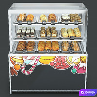Sweets stand 3D Model Vray