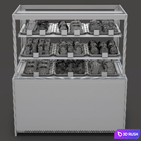 Sweets stand 3D Model Vray