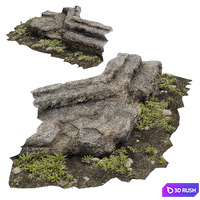 Stone, L02 (Composite Model) 3D Model Vray, Corona
