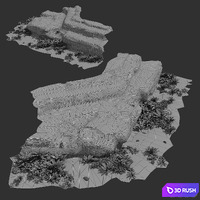 Stone, L02 (Composite Model) 3D Model Vray, Corona