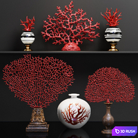 Decor Set 44 3D Model Vray, Corona