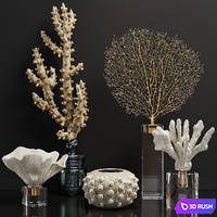 Decor Set 46 3D Model Vray, Corona